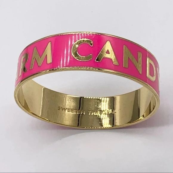 Kate Spade Arm Candy Hot Pink Idiom Bangle - Picture 2 of 7